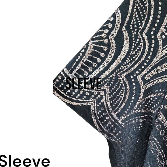 Torrid Plus Size Rose Gold Glitter Motif Print Mini Dress. SIZE 2X - Picture 5 of 14